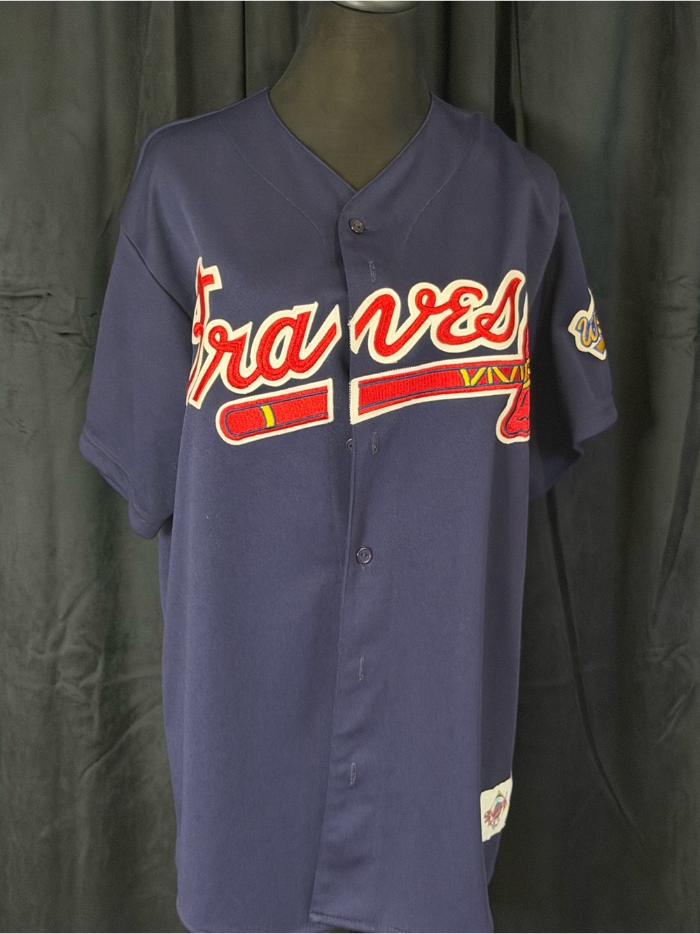 Vintage Braves MLB World Series Embroidered Patch Jacket